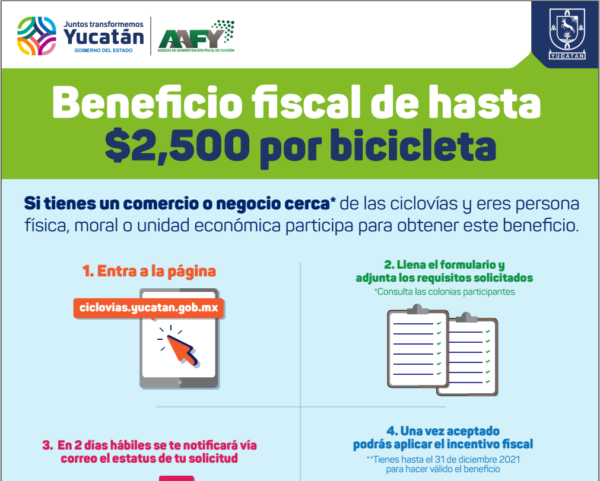 Otorgarán beneficios fiscales a empresas o negocios que adquieran bicicletas para uso de sus trabajadores