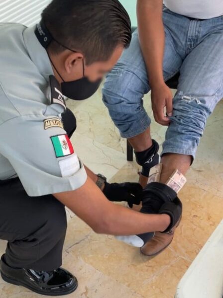 La Guardia Nacional detuvo a un sujeto con casi medio millón de pesos