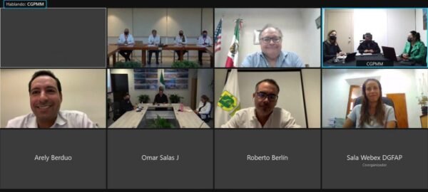 El Gobernador Mauricio Vila Dosal se reúne con autoridades federales para dar seguimiento al Proyecto de Ampliación y Modernización de Puerto Progreso