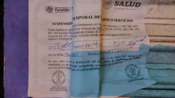 Clausuran un bar y un restaurant bar de Mérida por no respetar las medidas ni protocolos sanitarios