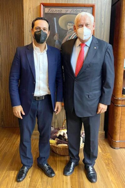 Se reúne el Gobernador Mauricio Vila Dosal con el titular de la Secretaría de Gobernación (Segob), Adán Augusto López Hernández