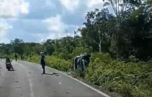 Motociclista y su esposa fallecen en la “curva del Diablo”