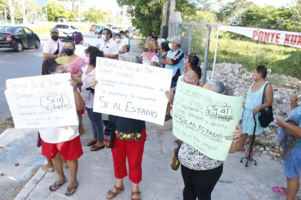 Vecinos de Cordemex avalan construcción del Estadio Sostenible Yucatán