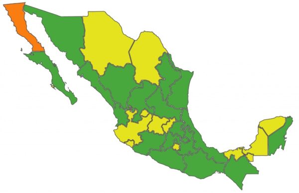 Yucatán estará en color amarillo en el Semáforo de Riesgo Epidemiológico