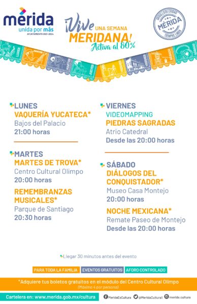 Regresan actividades de la Semana Meridana al espacio público