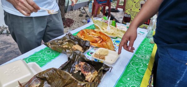 Vaporcitos de relleno negro en la Feria Nacional del Tamal