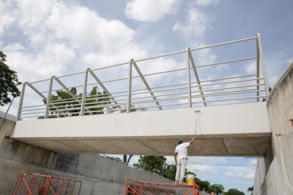 Se afinan últimos detalles en el Distribuidor Vial de Prolongación Paseo de Montejo
