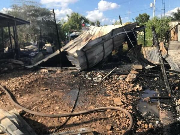 Nuevo incendio en el sur de Mérida deja cinco familias damnificadas