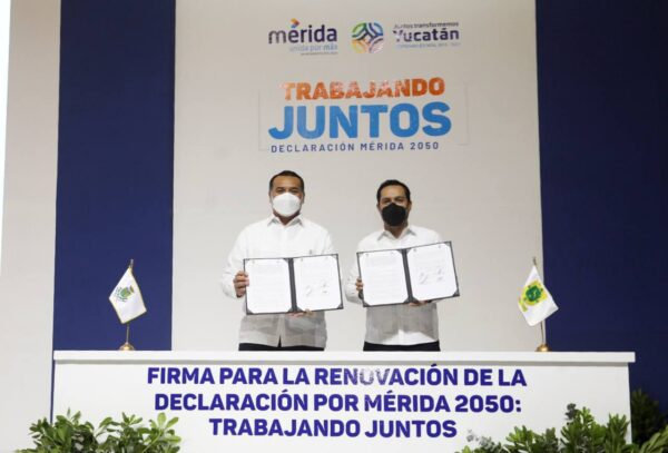 Refrendan el Gobernador Mauricio Vila Dosal y el Alcalde Renán Barrera Concha el compromiso por un Mérida con un mejor futuro para su gente