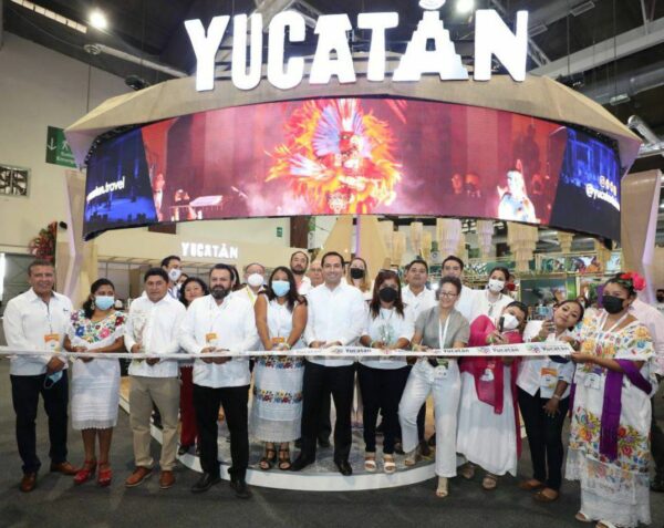 El Gobernador Mauricio Vila Dosal inaugura el Pabellón Yucatán en el Tianguis Turístico 2022 para promover los atractivos del estado, atraer más visitantes y generar nuevos empleos