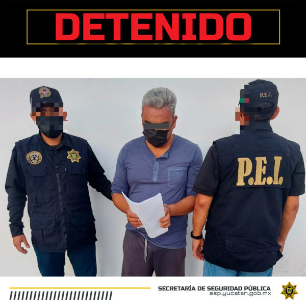 Capturan en Yucatán a acusado por feminicidio en Hidalgo