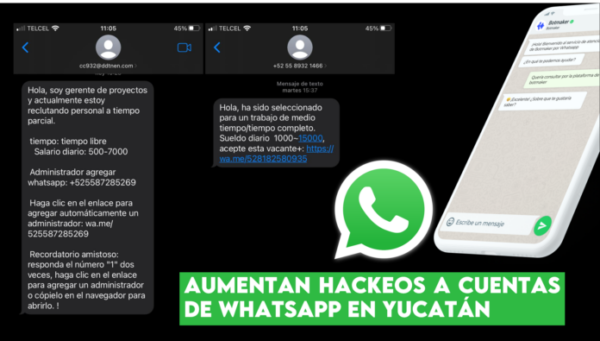 Aumentan hackeos a cuentas de Whatsapp en Yucatán