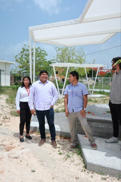 Supervisan obra social del Infonavit e invitan a trabajadores del tren maya a utilizar su crédito