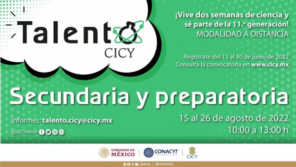 Invitan a jóvenes de secundaria y prepa a cursar proyectos de ciencia