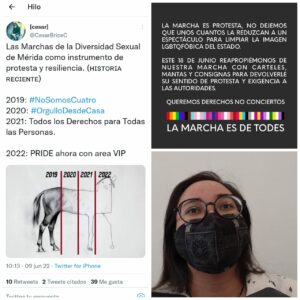 La marcha de la diversidad sexual en Mérida celebra 20 aniversario entre polémicas, bombos y platillos