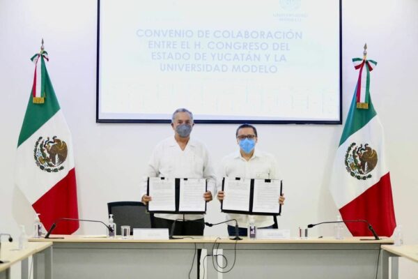 Congreso del Estado y Universidad Modelo firman convenio de colaboración