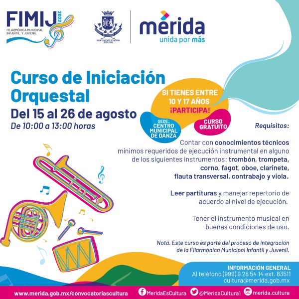 Gran respuesta a la convocatoria para integrar la Filarmónica Municipal Infantil y Juvenil 2022
