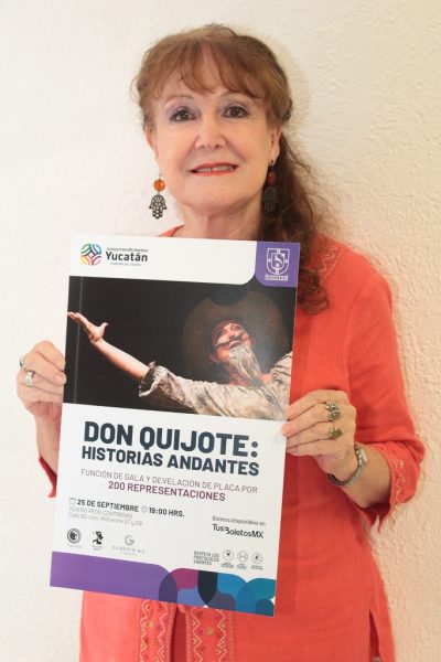 Silvia Káter celebra 200 representaciones de Don Quijote, historias andantes