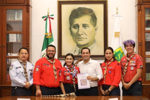 Por un día, la joven scout Adriana Marilú Gamboa Méndez se desempeñará como Gobernadora de Yucatán