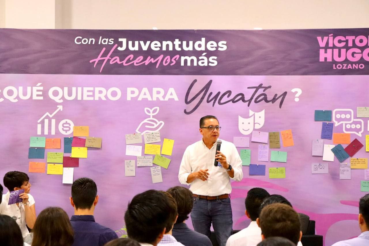 “Los jóvenes tienen en sus manos generar el cambio”, afirma Víctor Hugo Lozano
