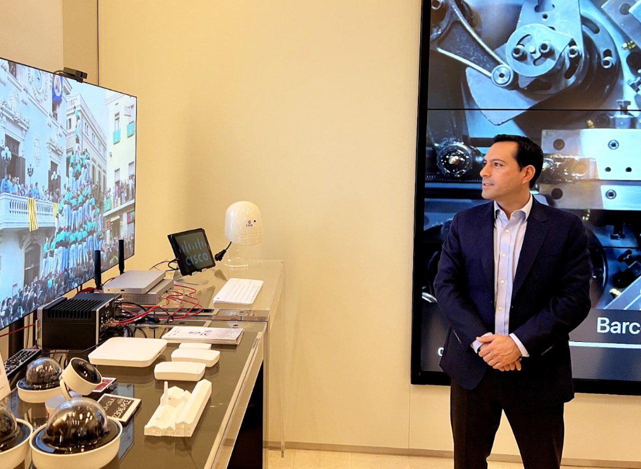 Acude el Gobernador Mauricio Vila Dosal el Centro de Innovación Cisco en Barcelona en busca de experiencias para el desarrollo tecnológico de Yucatán