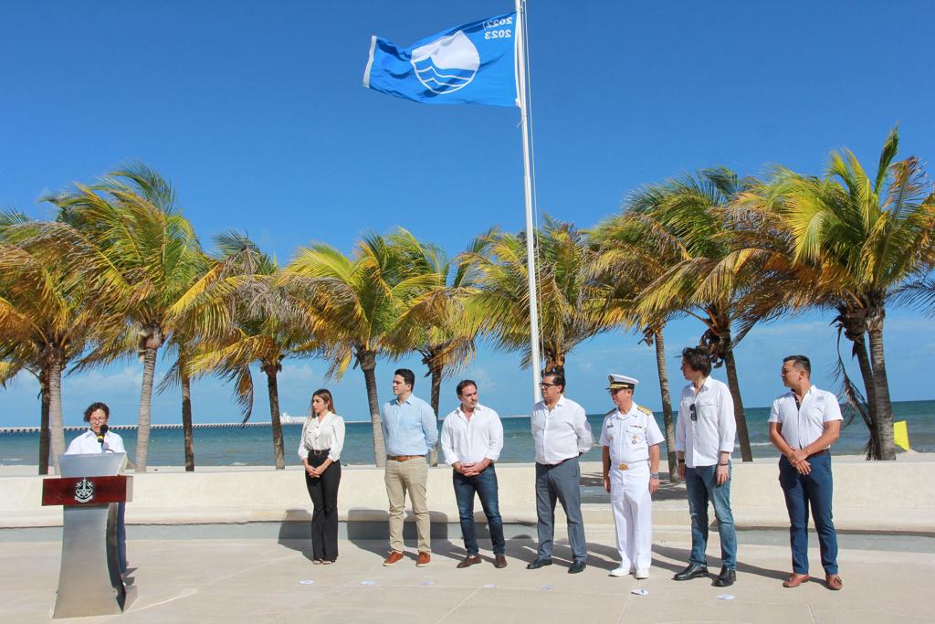 Playas de Progreso reciben por tercer año consecutivo la certificación internacional "Blue Flag"