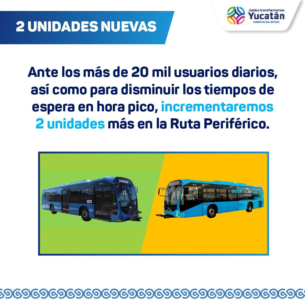 Con la ampliación de las Rutas Periférico y Nocturnas, el Gobernador Mauricio Vila Dosal continúa acercando un transporte público eficiente y de calidad a los yucatecos