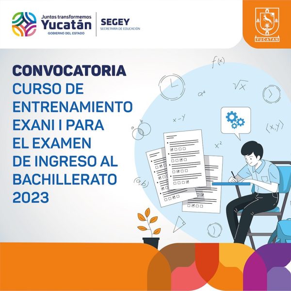 Con el objetivo de que los jóvenes obtengan un espacio en en algunas de las opciones de formación Media Superior en Yucatán, se abrió la convocatoria para que estudiantes de tercer grado de secundaria o que hayan culminado este nivel, puedan registrarse para el Curso de Entrenamiento del EXANI I para el Examen de Ingreso al Bachillerato 2023.
Las sesiones se impartirán en cuatro sedes de escuelas preparatorias estatales de la ciudad de Mérida y para ingresar los aspirantes deben acceder al portal http://cursopreparacion2023.prepasoficiales.net/ para llenar el formato de solicitud de inscripción al curso de entrenamiento e imprimirlo. El link estará activado el viernes, 13 de enero de 2023.
Los interesados, deberán pagar la inscripción cuyo datos para la operación bancaria, están detallados en la convocatoria https://bit.ly/3VoVuuO y seleccionar una de las cuatro sedes de las escuelas preparatorias estatales donde se impartirá el curso: la No. 3, C.T.M; la No. 6, Alianza de Camioneros; la No. 8 Carlos Castillo Peraza y No. 10, Rubén H. Rodríguez Moguel, todas de la ciudad de Mérida.
Los estudiantes, madres, padres de familia o tutores, deberán asistir al plantel seleccionado a partir del día, miércoles 4 de enero hasta el viernes 13 de enero de 2023, para entregar la siguiente documentación: el formato de solicitud de inscripción al curso, original de la ficha de depósito emitida por el banco debidamente sellada y copia de la CURP.
El Curso de Entrenamiento 2023 consta de 18 sesiones de enero a mayo y se impartirá de acuerdo al calendario y horarios que se pueden consultar en la convocatoria. En caso de no cubrirse el mínimo de 30 alumnos por grupo en alguna de las cuatro escuelas preparatorias estatales, se podrá tomar el curso en cualquiera de las otras tres sedes.
Para mayor información los interesados pueden contactar a la Dirección de Educación Media Superior al teléfono 999 9303950 ext. 55211, 55213, 55232, o al correo dems.segey@yucatan.gob.mx